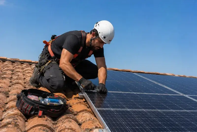 Maintenance et monitoring de panneaux solaires à la Copechagnière