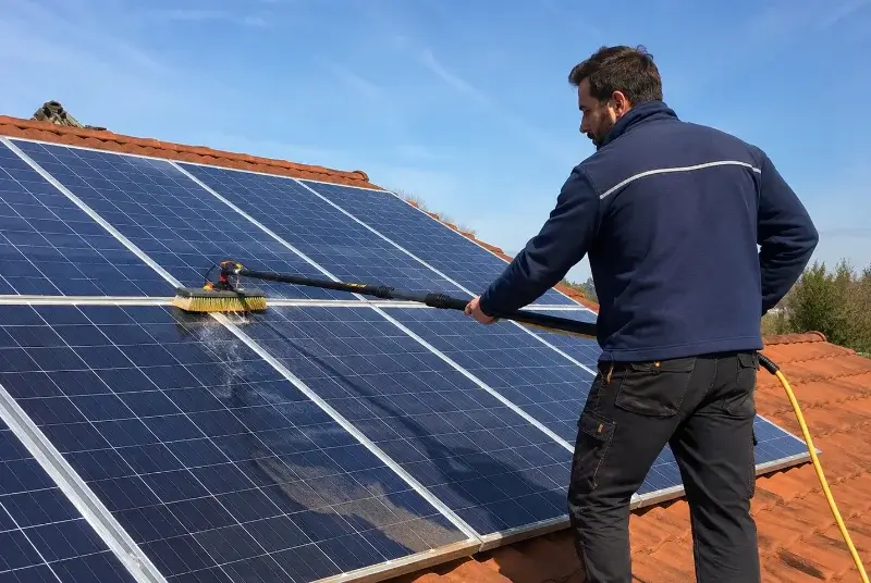 Nettoyage et entretien de panneaux solaires à la Copechagnière