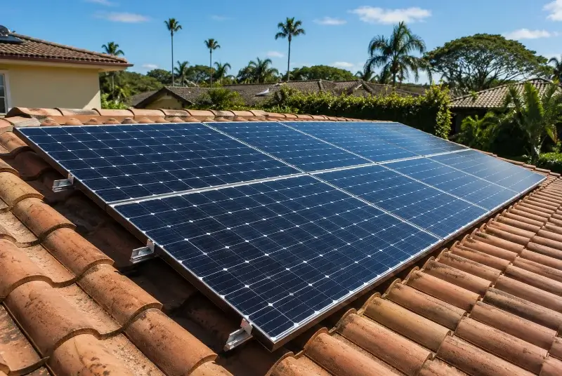 Installation de panneaux solaires à la Copechagnière